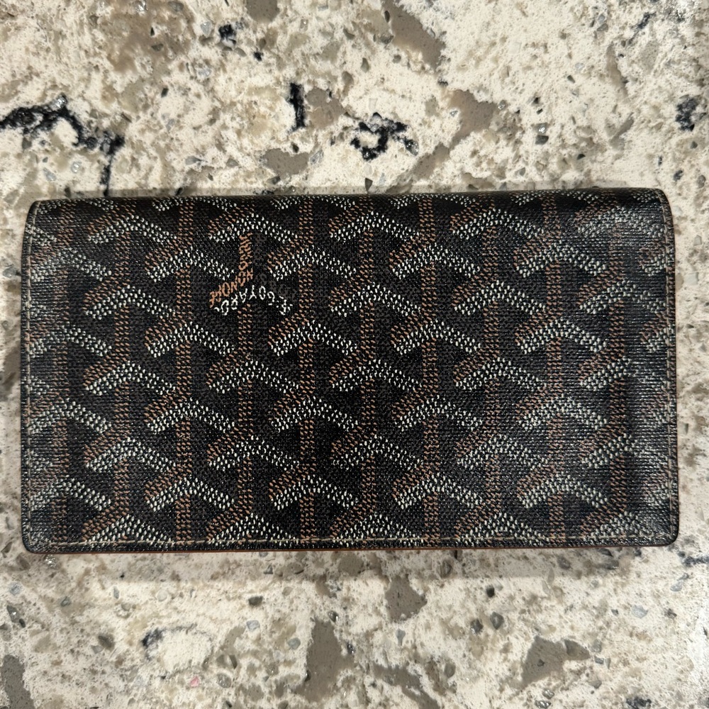 GOYARD Goyardine Richelieu Wallet Black and Brown Long Wallet - Picture 6 of 6
